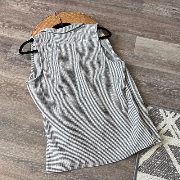 Anthropologie maeve striped collared wrap sleeveless top women’s size XL - Picture 8 of 8